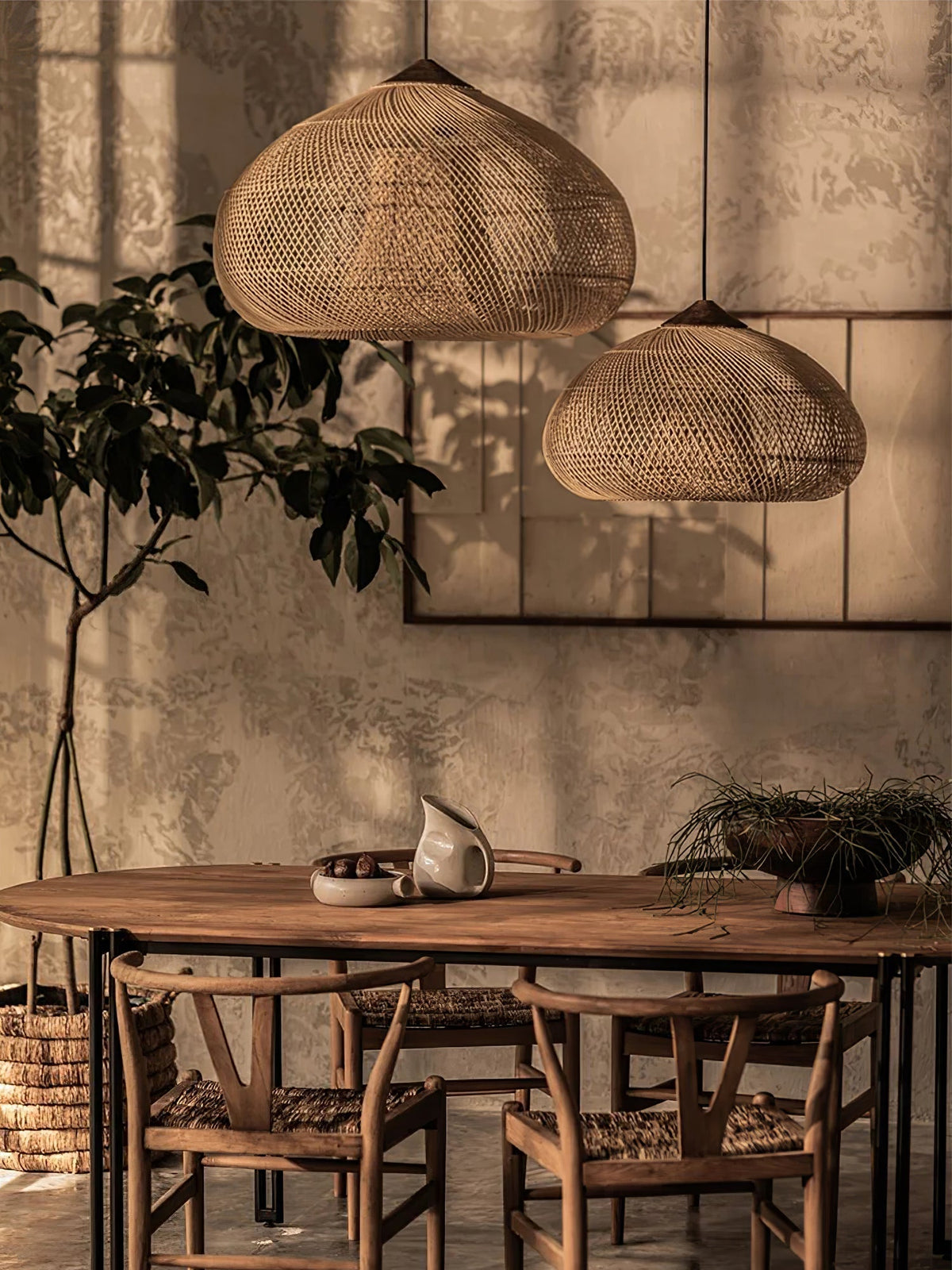 Braided Rotan hanglamp