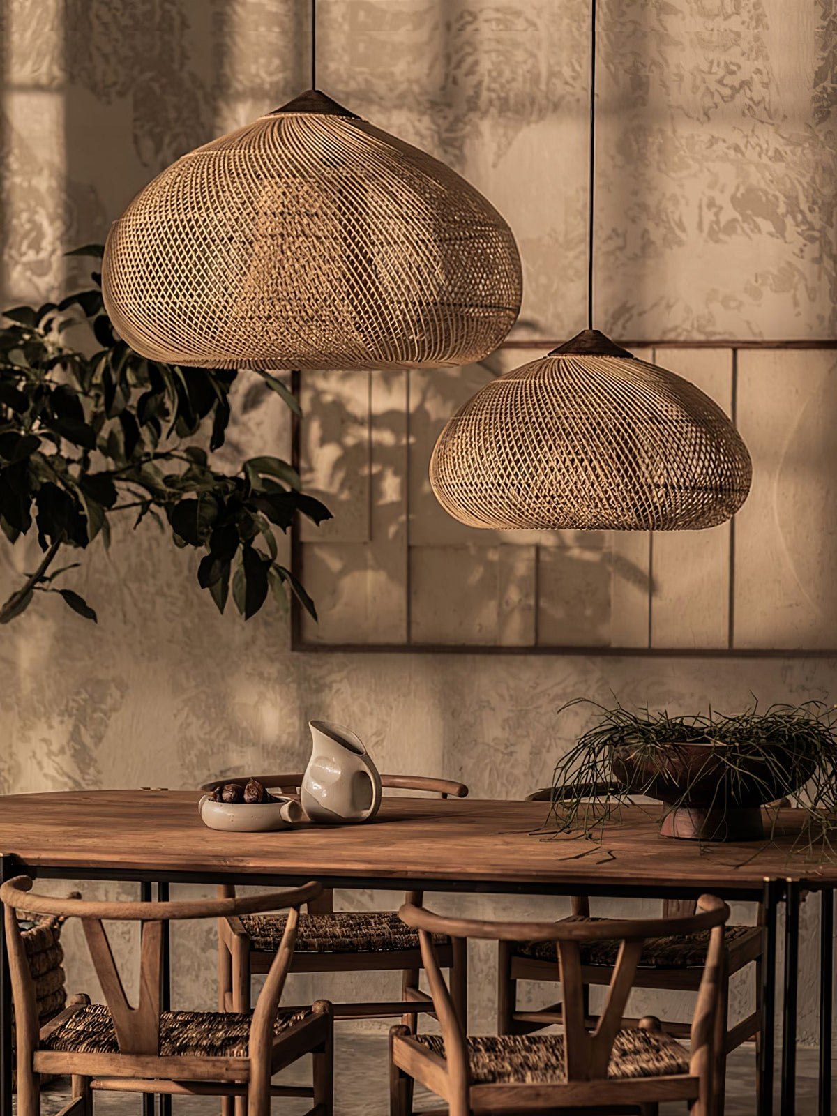 Braided Rotan hanglamp