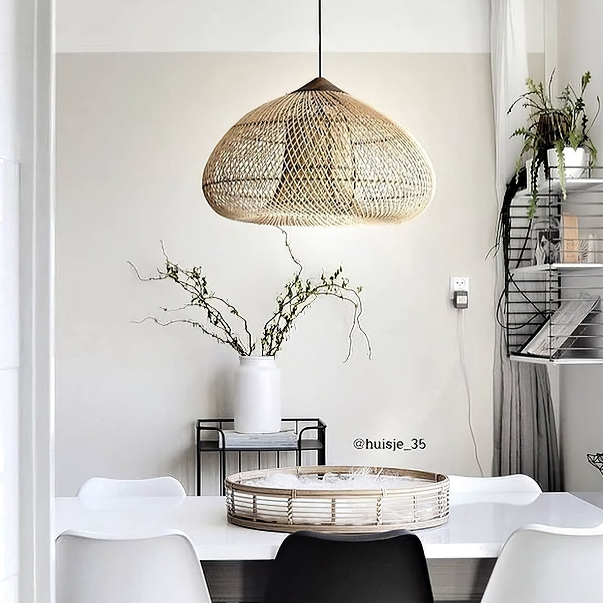 Canirora Hanglamp Rotan Decoratief snoer Geweven