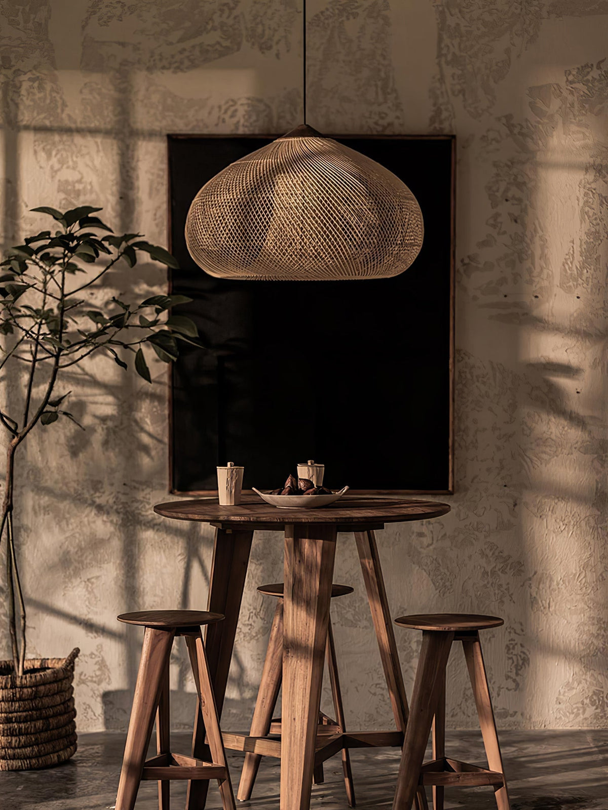 Braided Rotan hanglamp