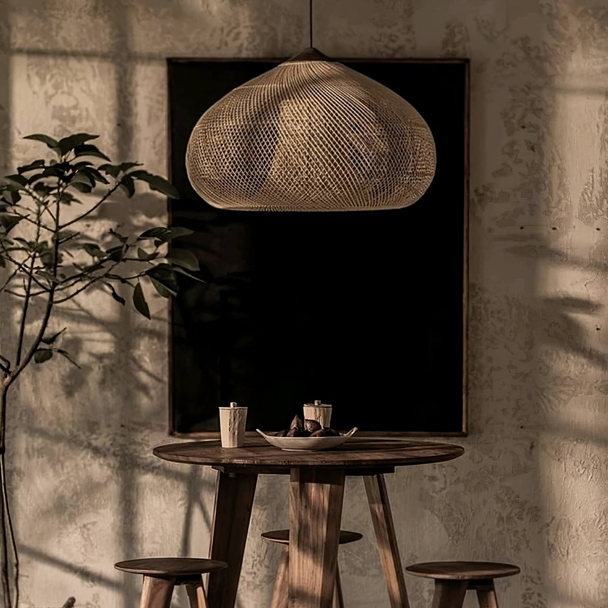 Canirora Hanglamp Rotan Decoratief snoer Geweven