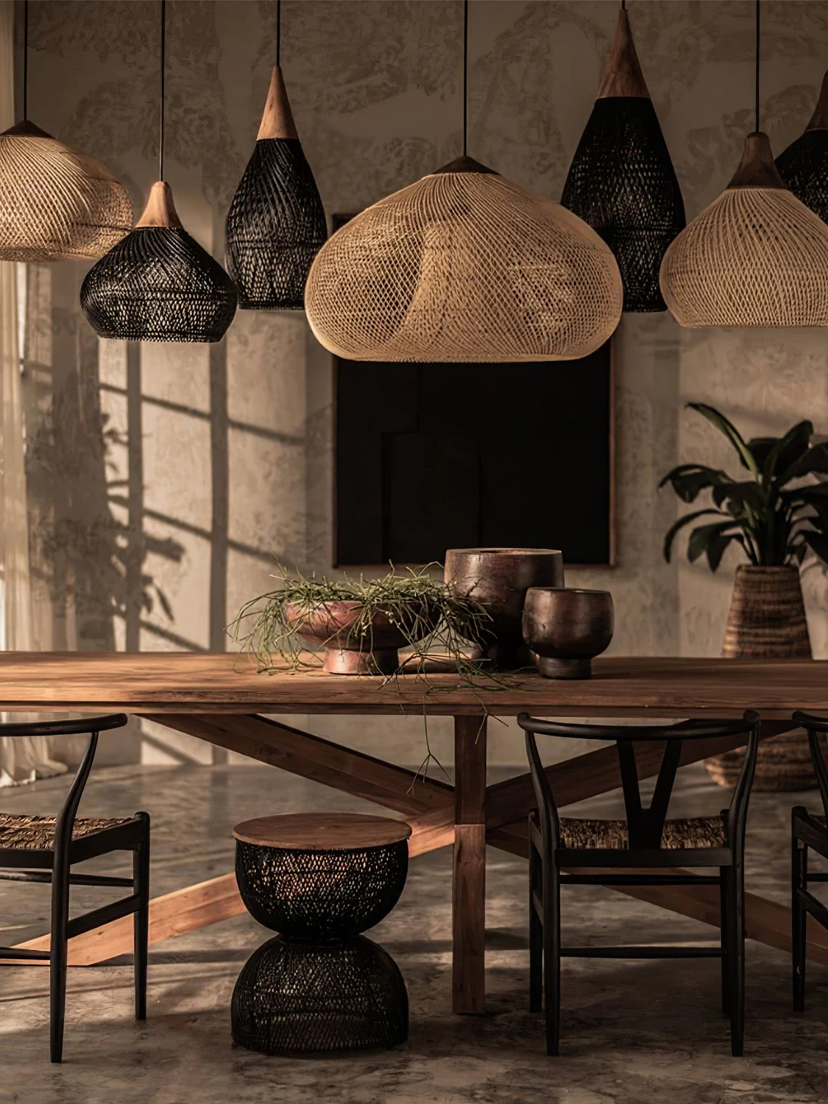 Braided Rotan hanglamp