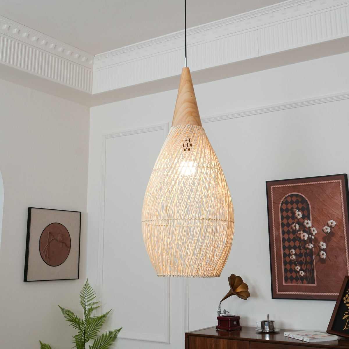 Braided Rotan hanglamp