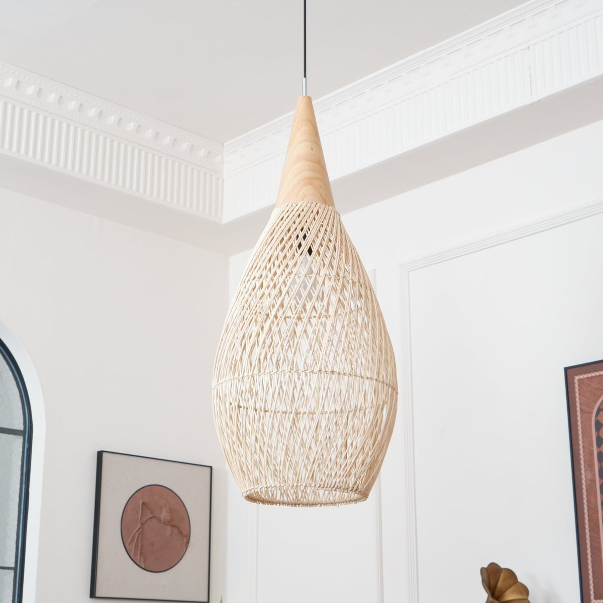 Braided Rotan hanglamp