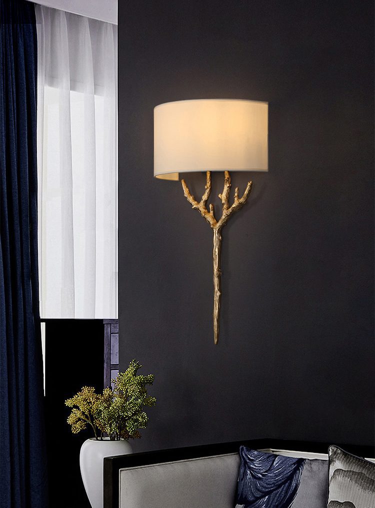 Ceryndir Antler messing wandlamp