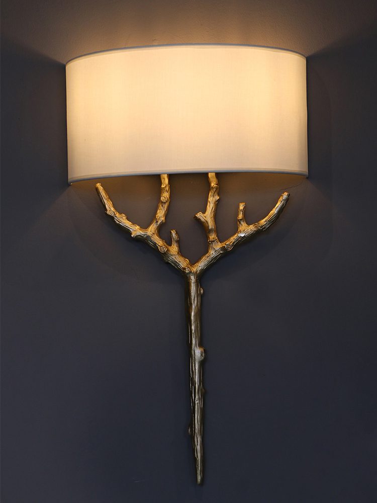 Ceryndir Antler messing wandlamp