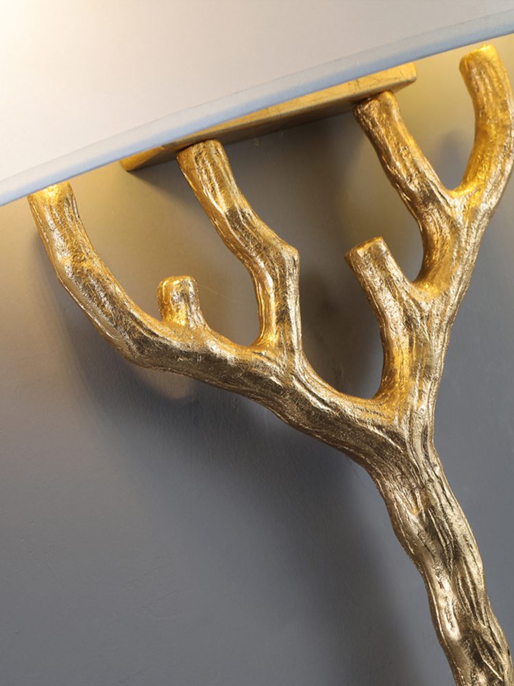 Ceryndir Antler messing wandlamp