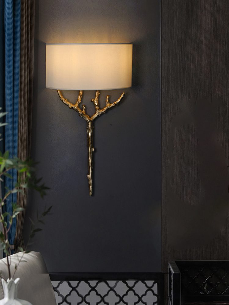 Ceryndir Antler messing wandlamp