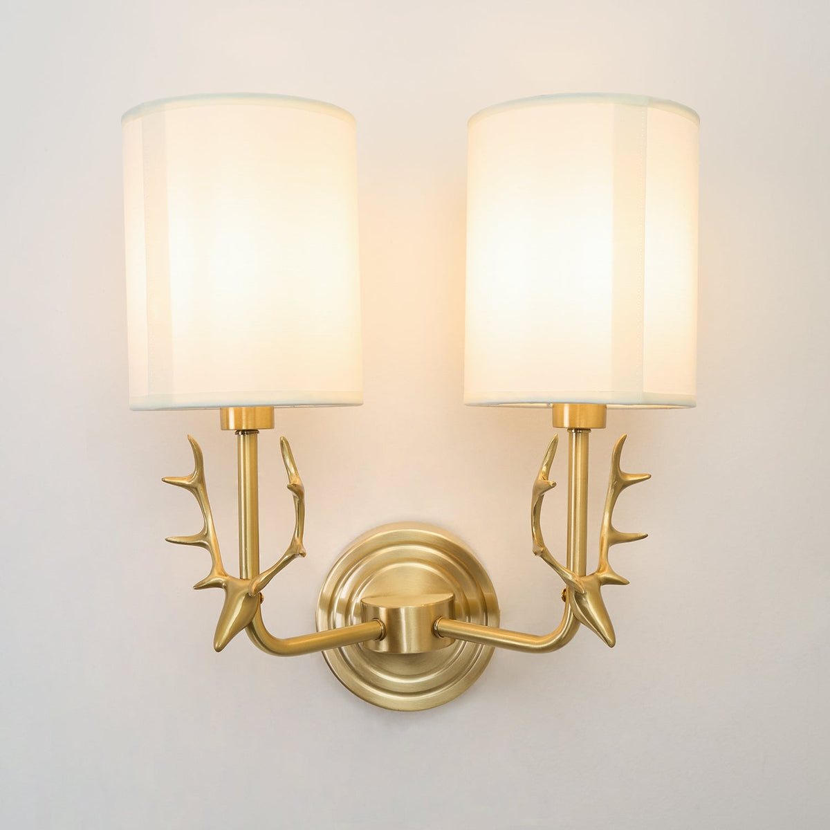 Auriviella elegantie Hertenhoofd wandlamp van messing