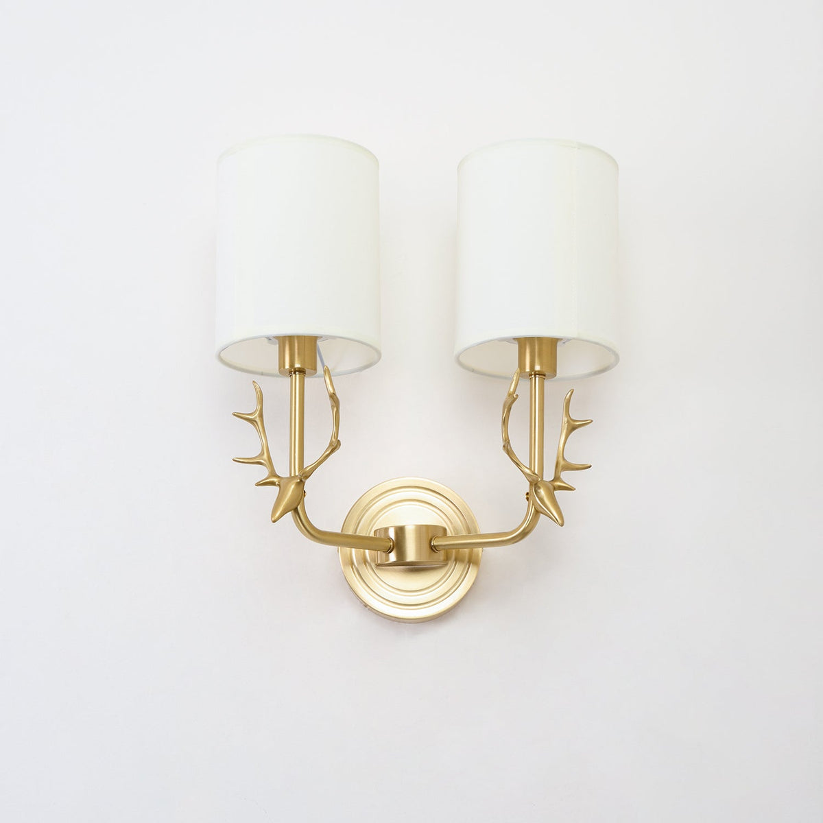 Auriviella elegantie Hertenhoofd wandlamp van messing