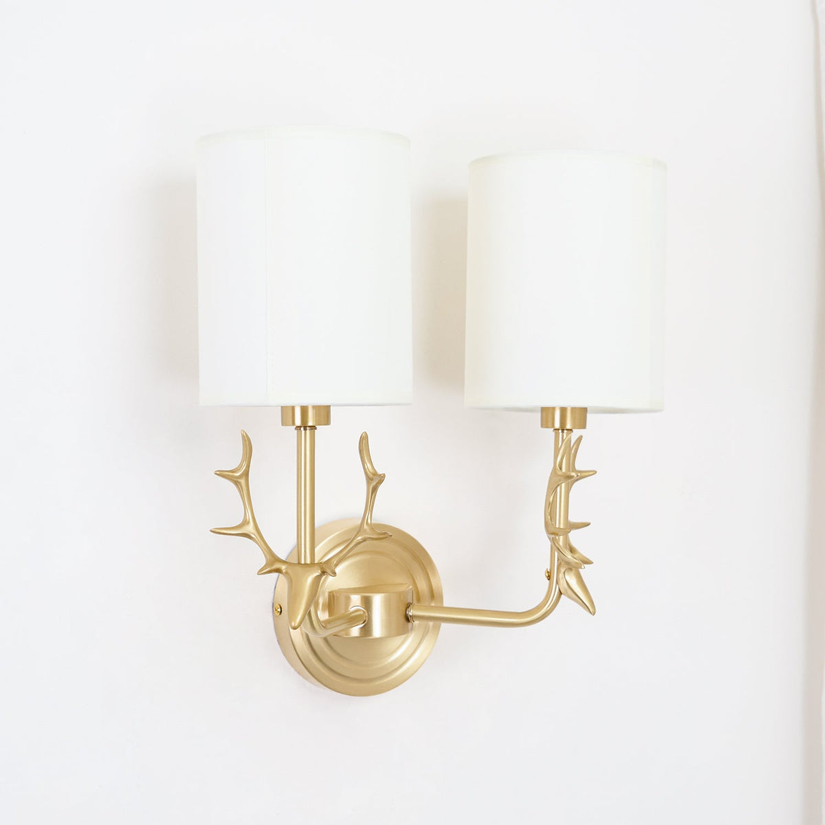 Auriviella elegantie Hertenhoofd wandlamp van messing