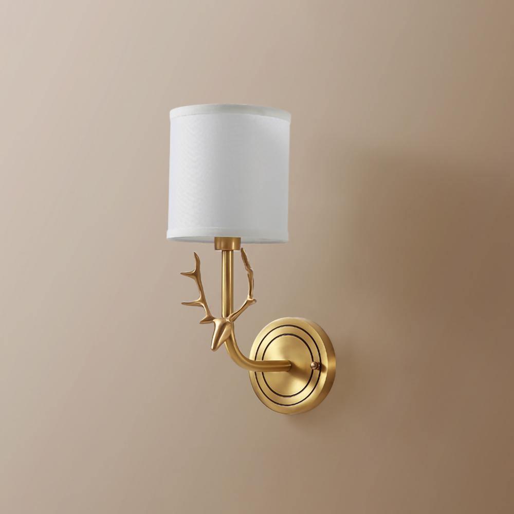 Auriviella elegantie Hertenhoofd wandlamp van messing