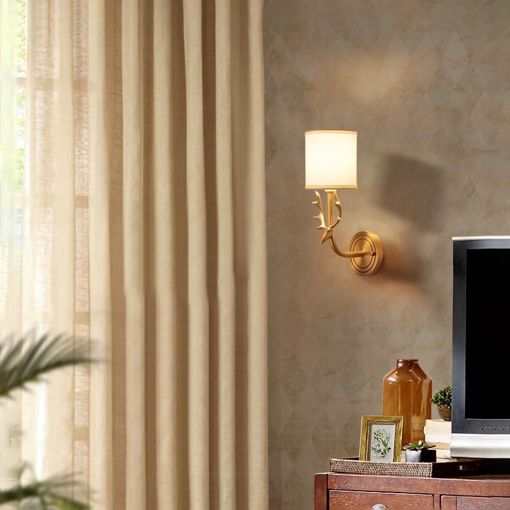 Auriviella elegantie Hertenhoofd wandlamp van messing