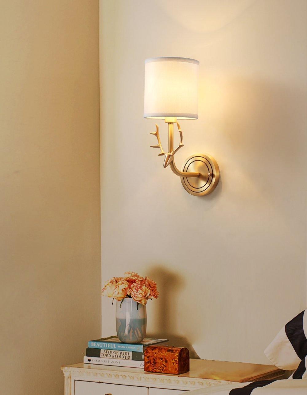 Auriviella elegantie Hertenhoofd wandlamp van messing
