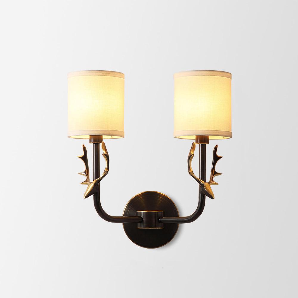 Auriviella elegantie Hertenhoofd wandlamp van messing