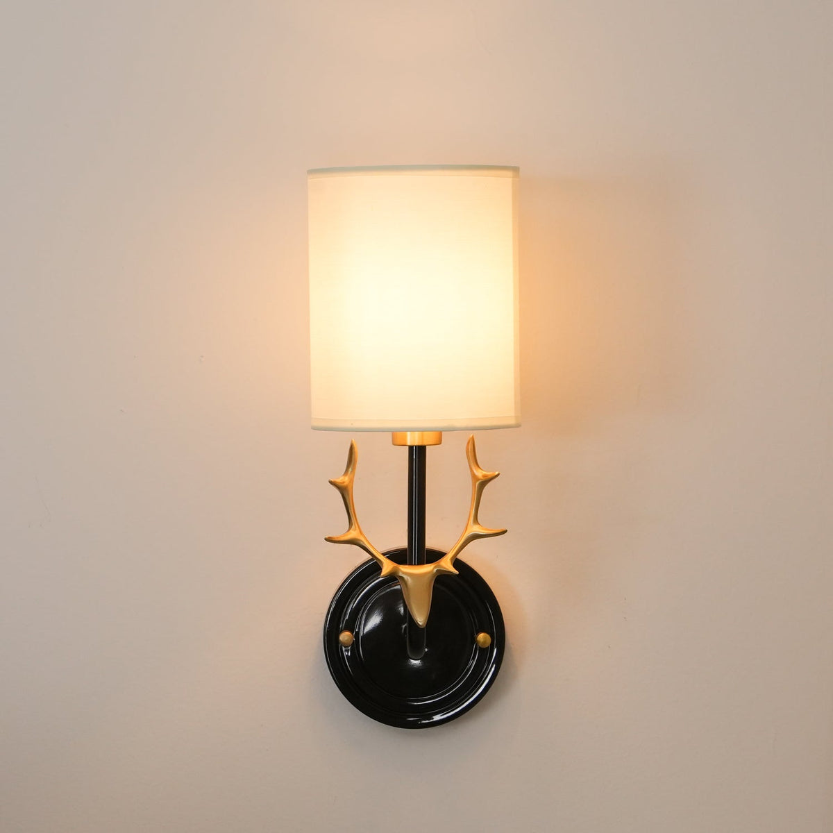 Auriviella elegantie Hertenhoofd wandlamp van messing