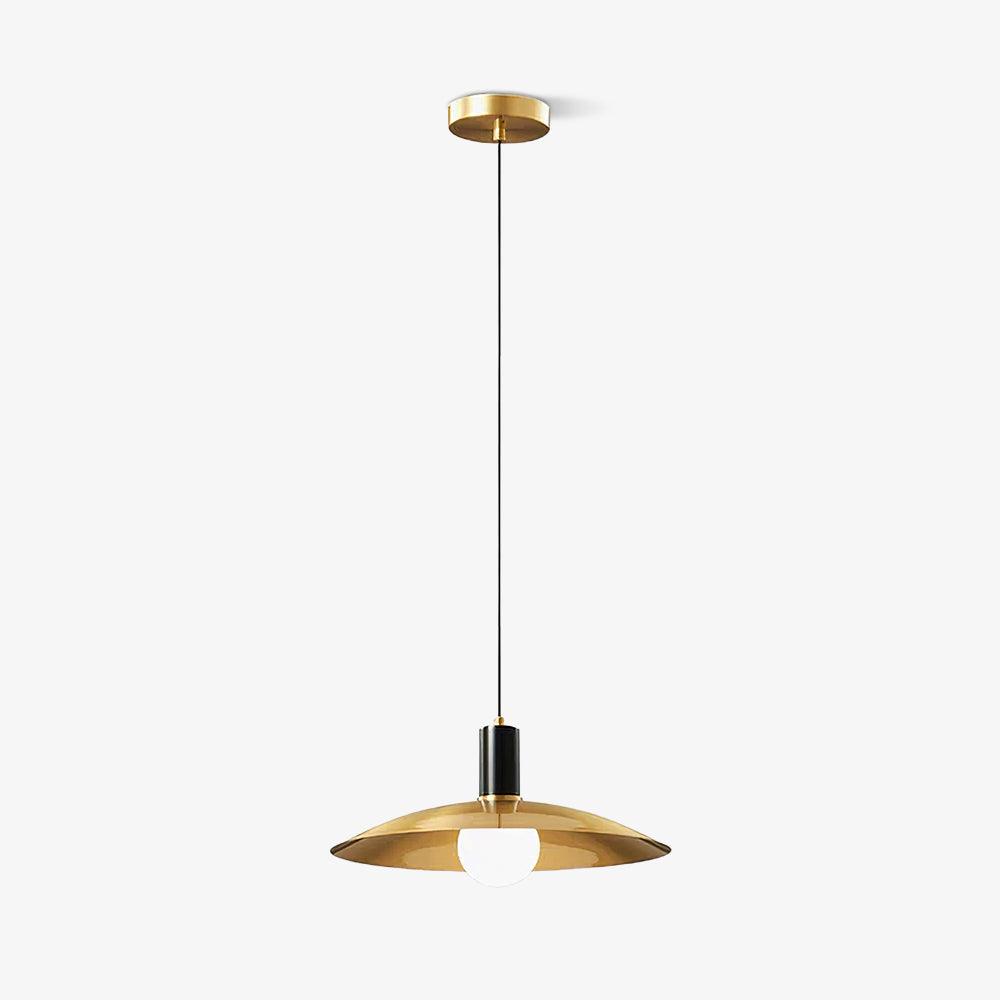 Thalora hanglamp van messing en glas