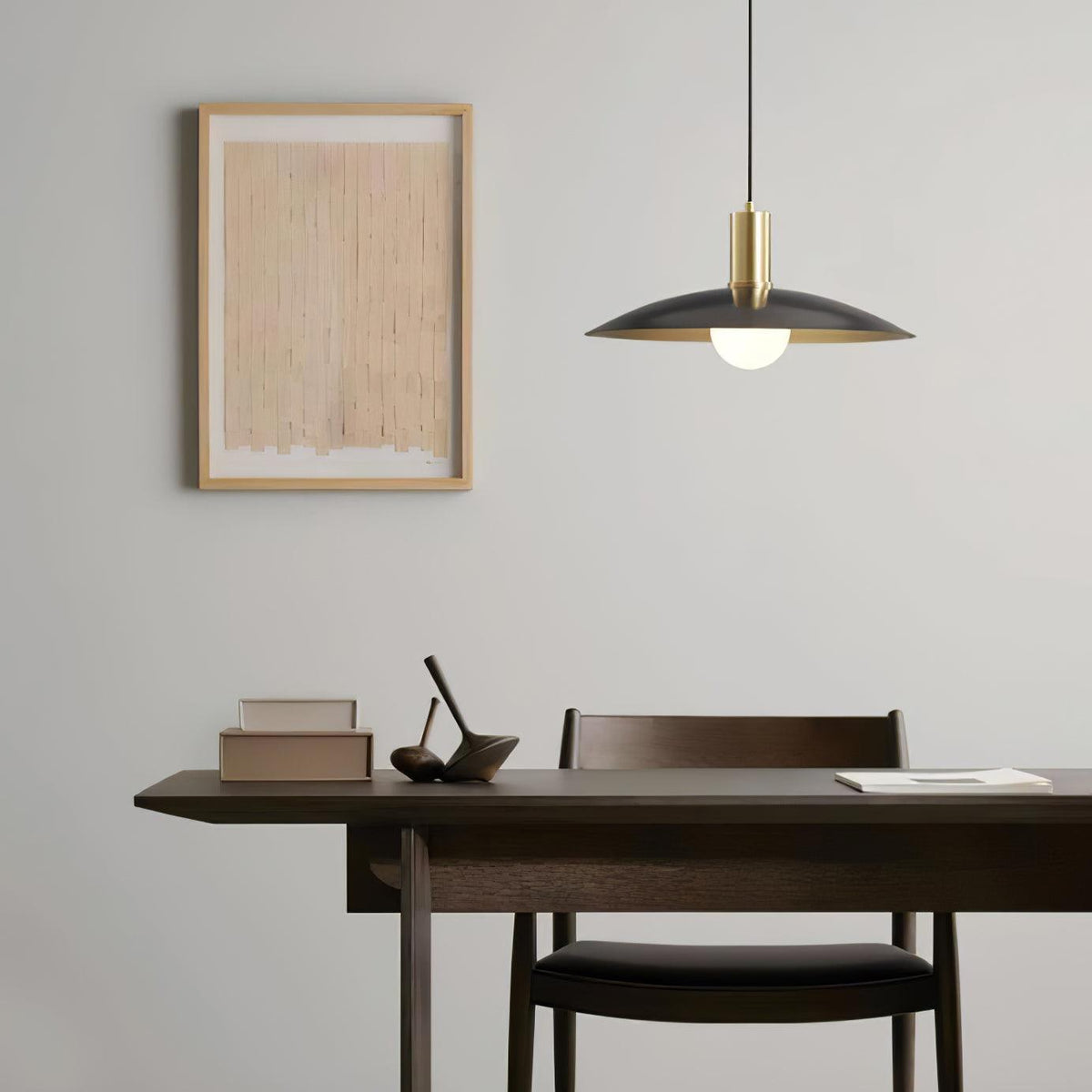 Thalora hanglamp van messing en glas