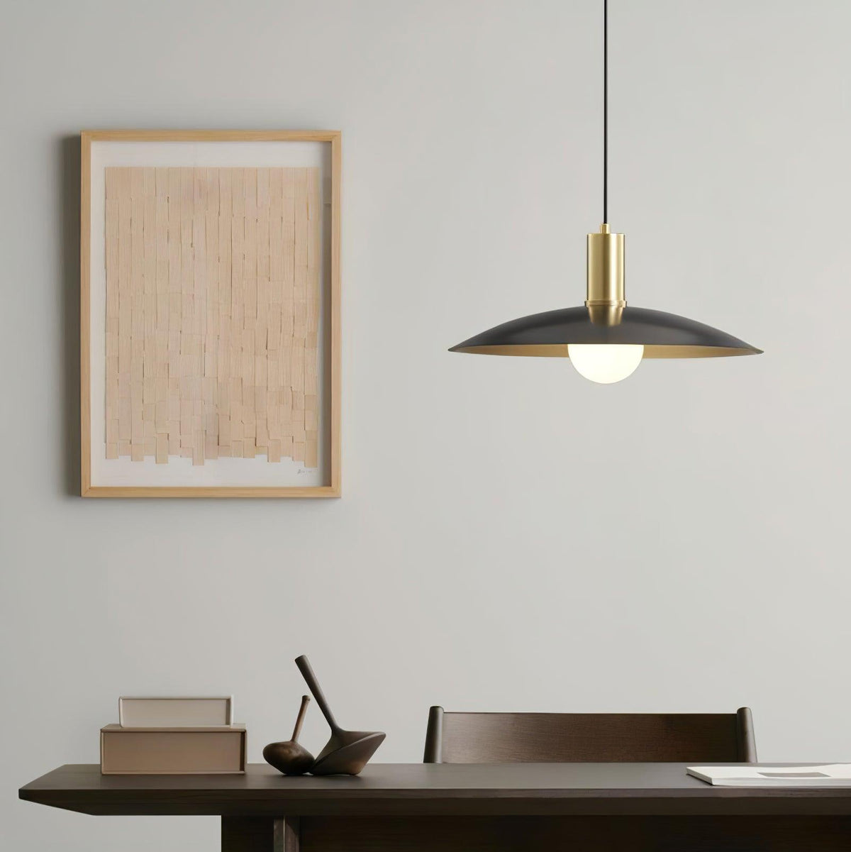Thalora hanglamp van messing en glas
