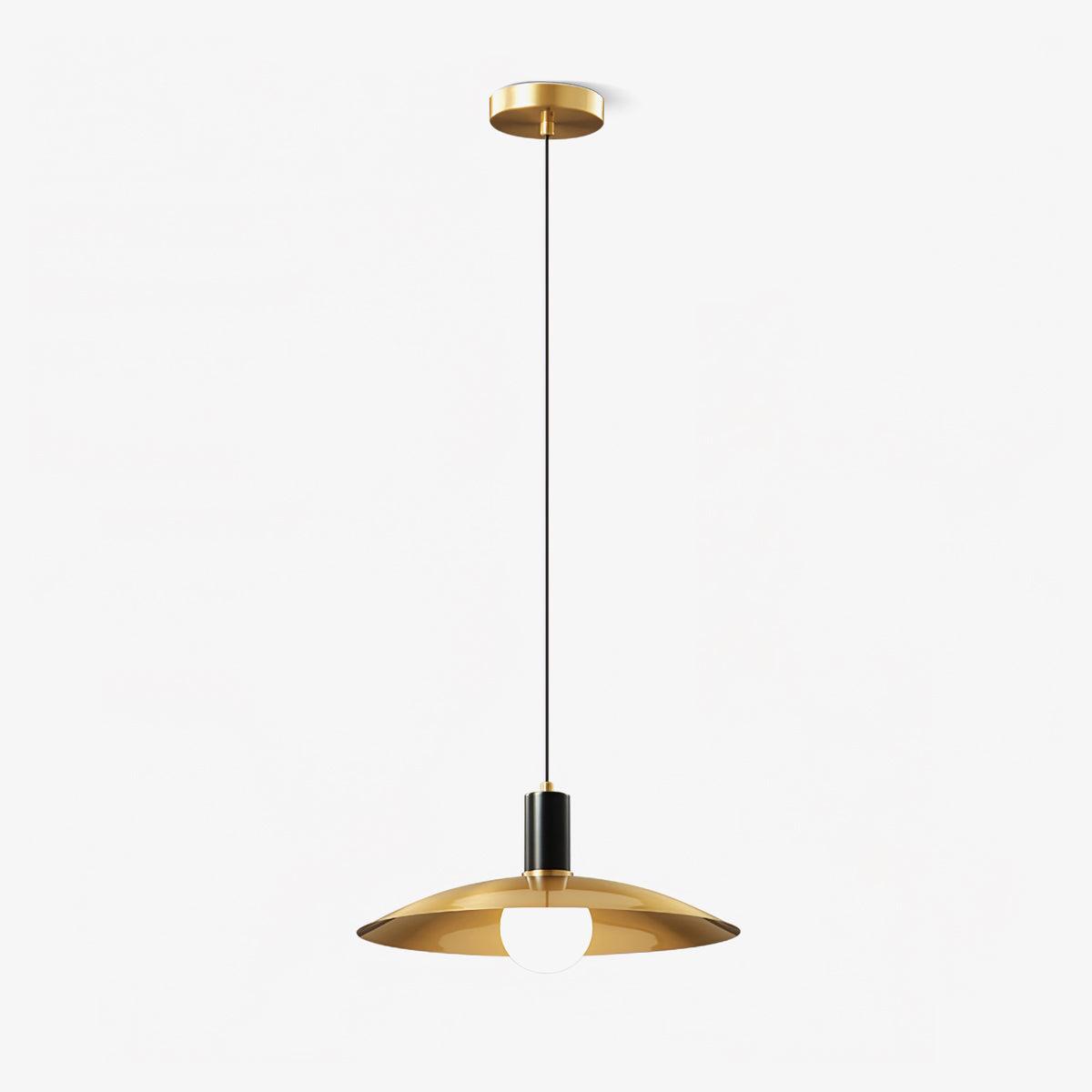 Thalora hanglamp van messing en glas