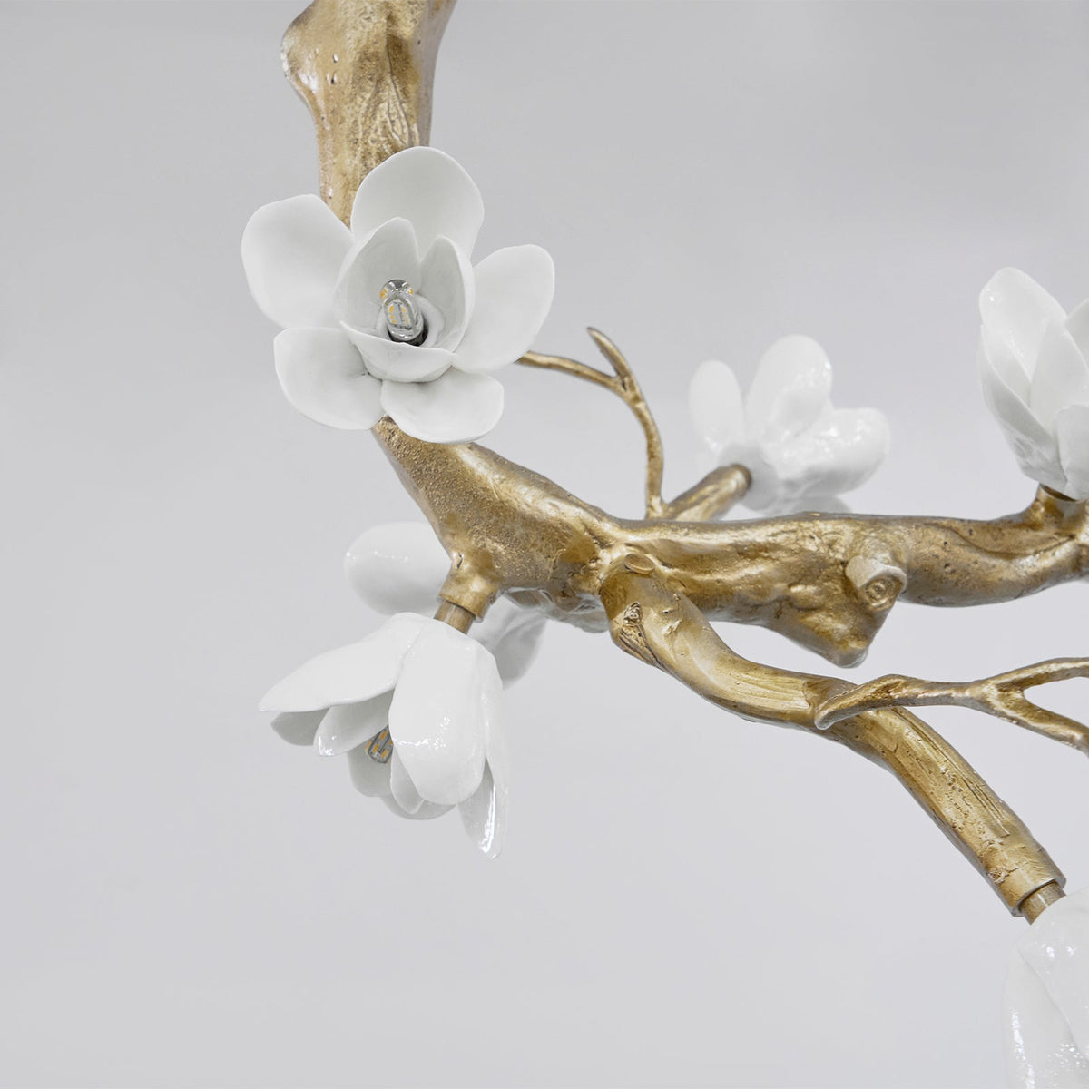 Solenira Kroonluchter messing Flower Branch Natural