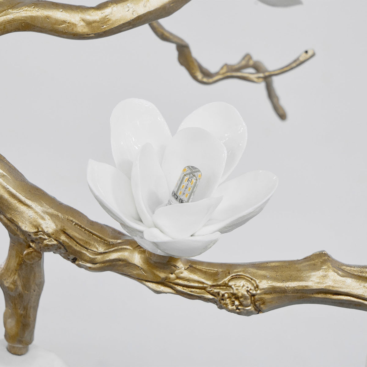 Solenira Kroonluchter messing Flower Branch Natural