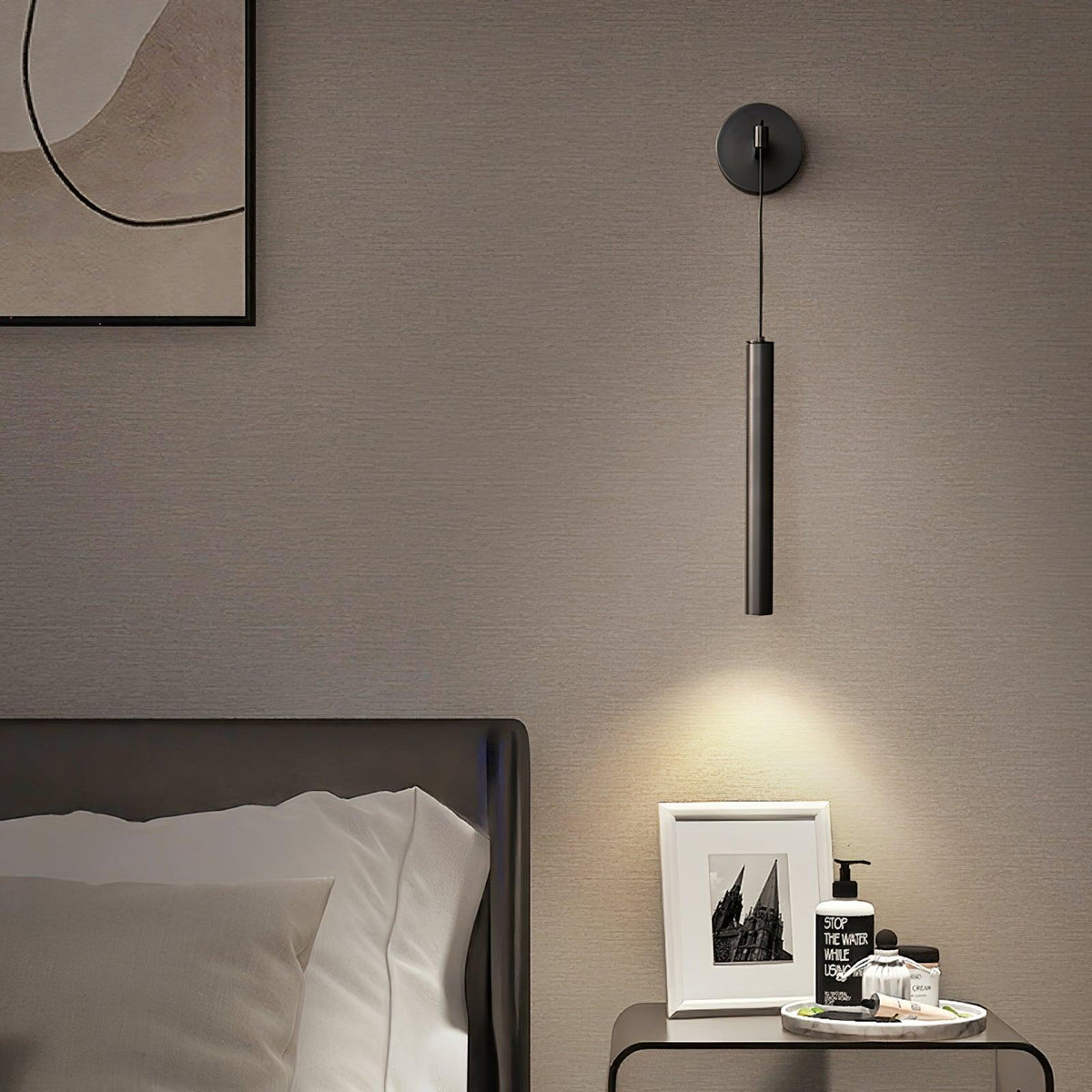 Loxley modern Minimalistisch Lijn Messing Wandlamp