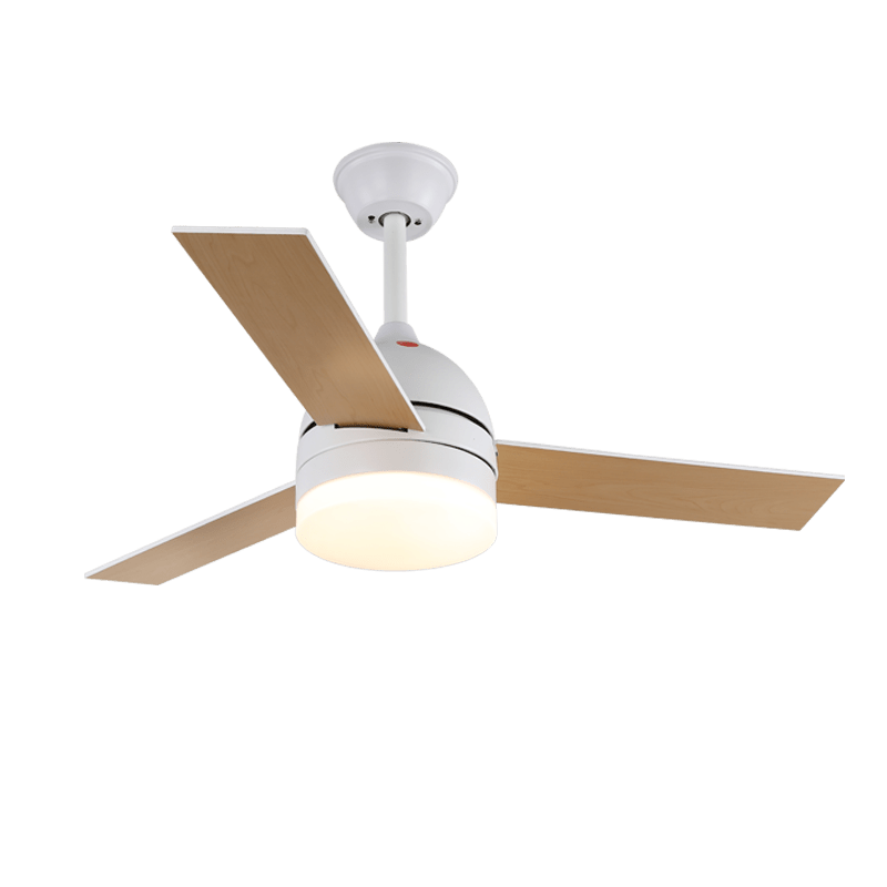 Selena Minimalistische plafondventilator met verlichting van walnoothout