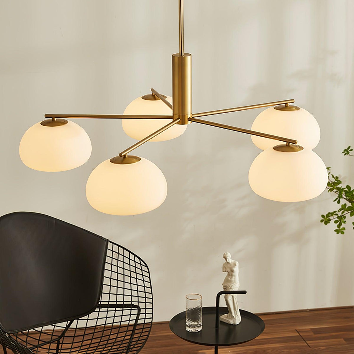 Celeneon Luxe glas Kroonluchter