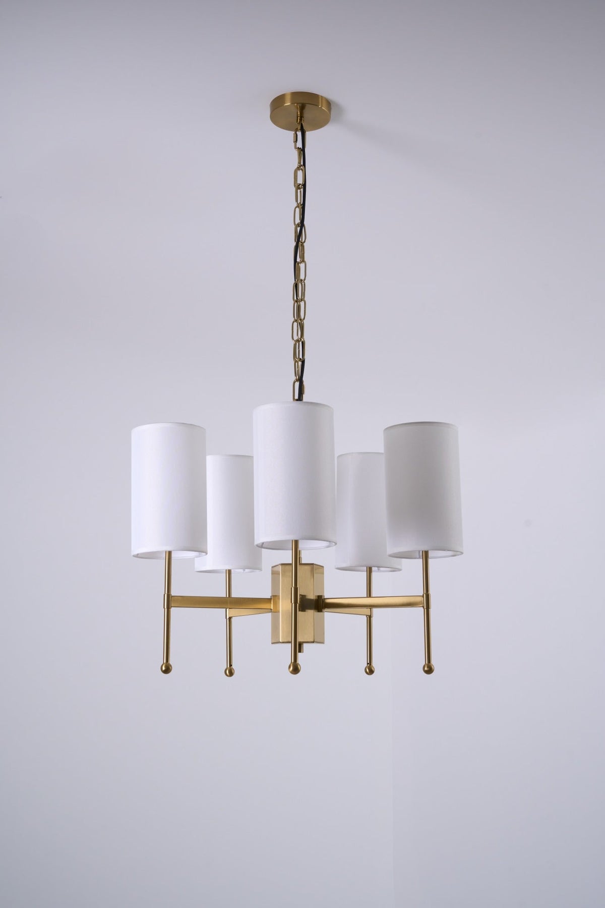 Ulcarisra Traditionele Vintage Kroonluchter van messing met Stoffen