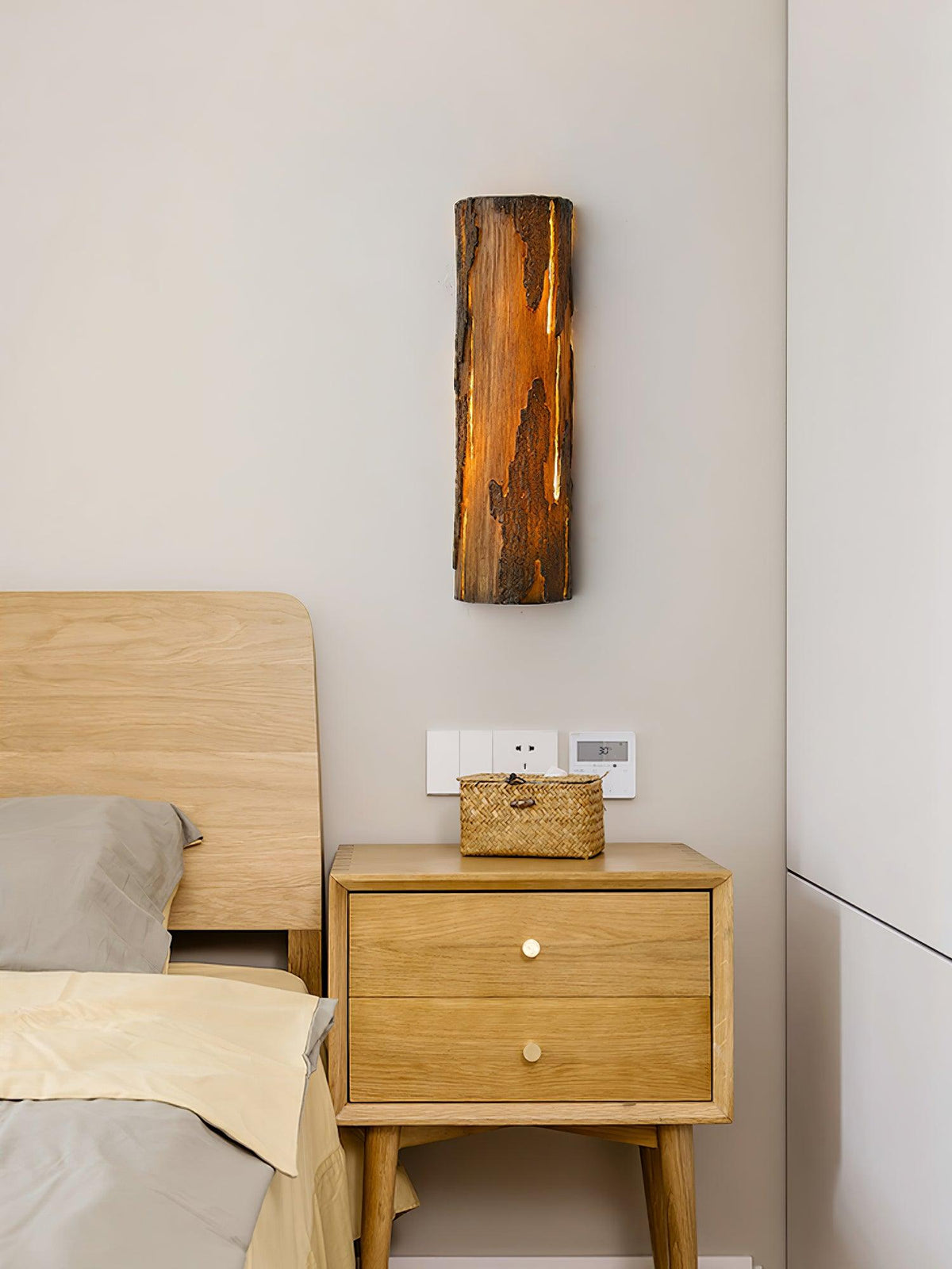 Pravl wandlamp Bark Texture Rustiek