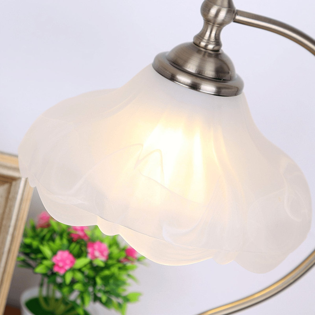 Velivise Retro bloemblaad tafellamp