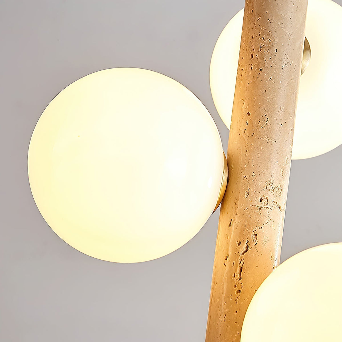 Aursorel Multi-bollen travertin hanglamp