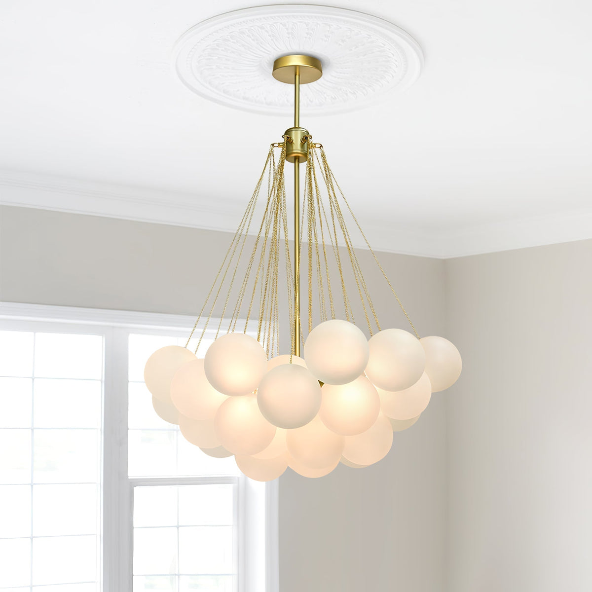 Eiririra Kroonluchter Bubble Matglas