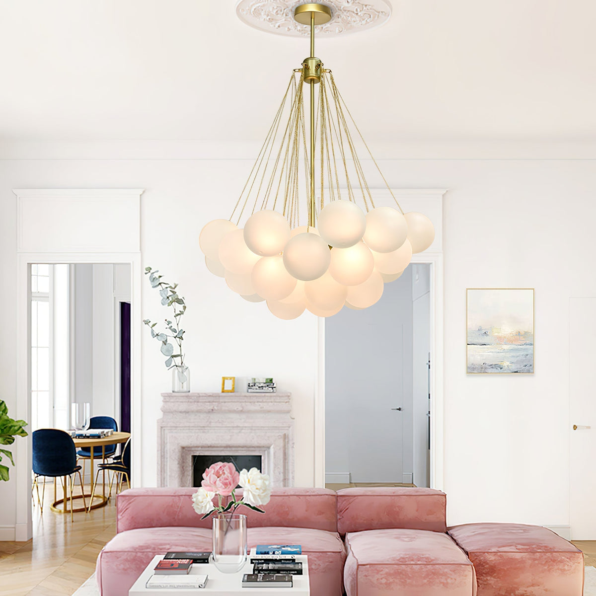 Eiririra Kroonluchter Bubble Matglas