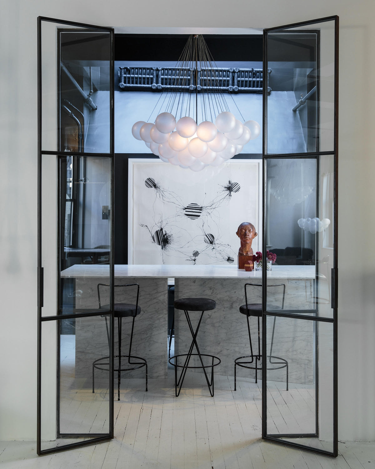 Eiririra Kroonluchter Bubble Matglas