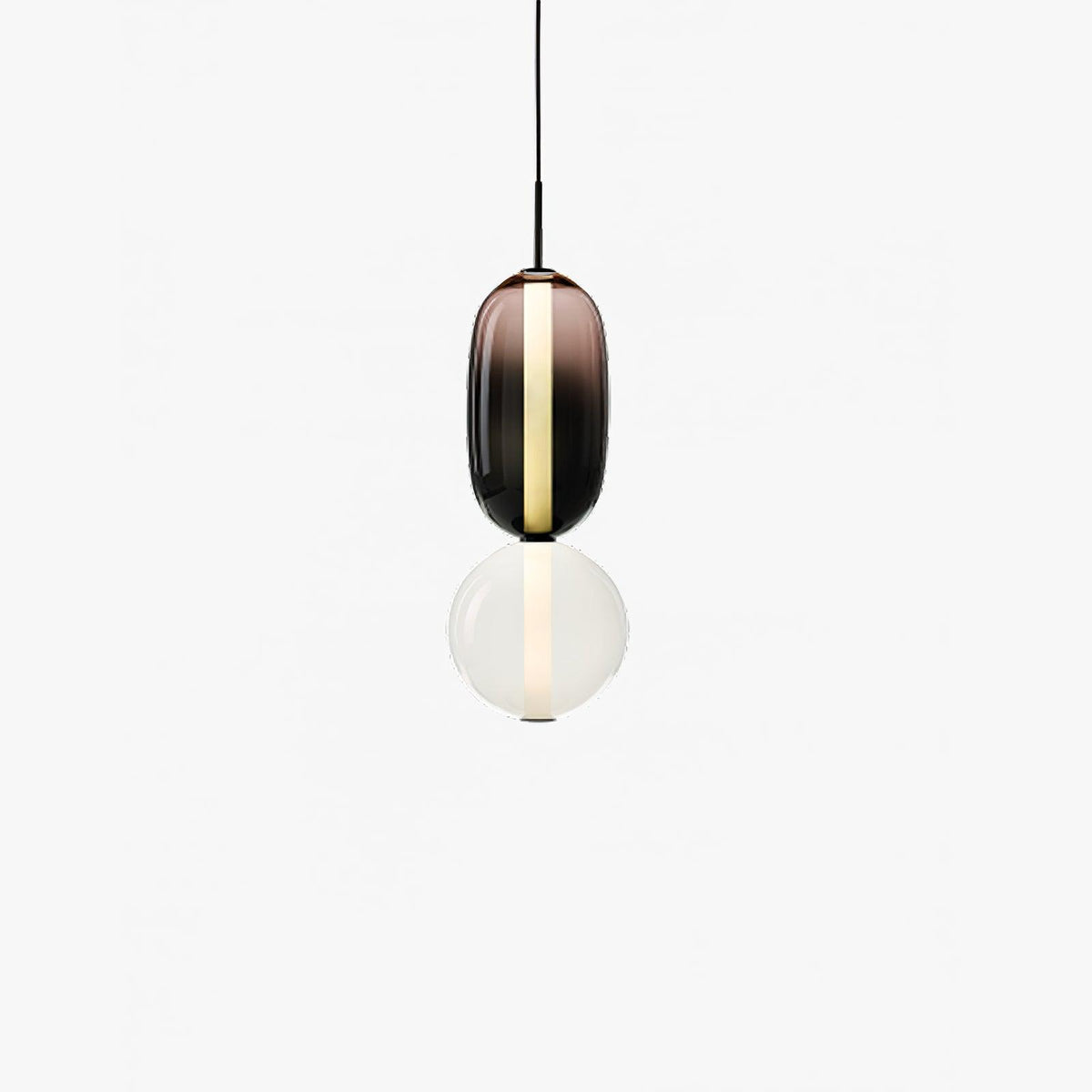 Daelen hanglamp van glas en acryl