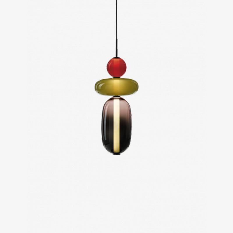 Daelen hanglamp van glas en acryl