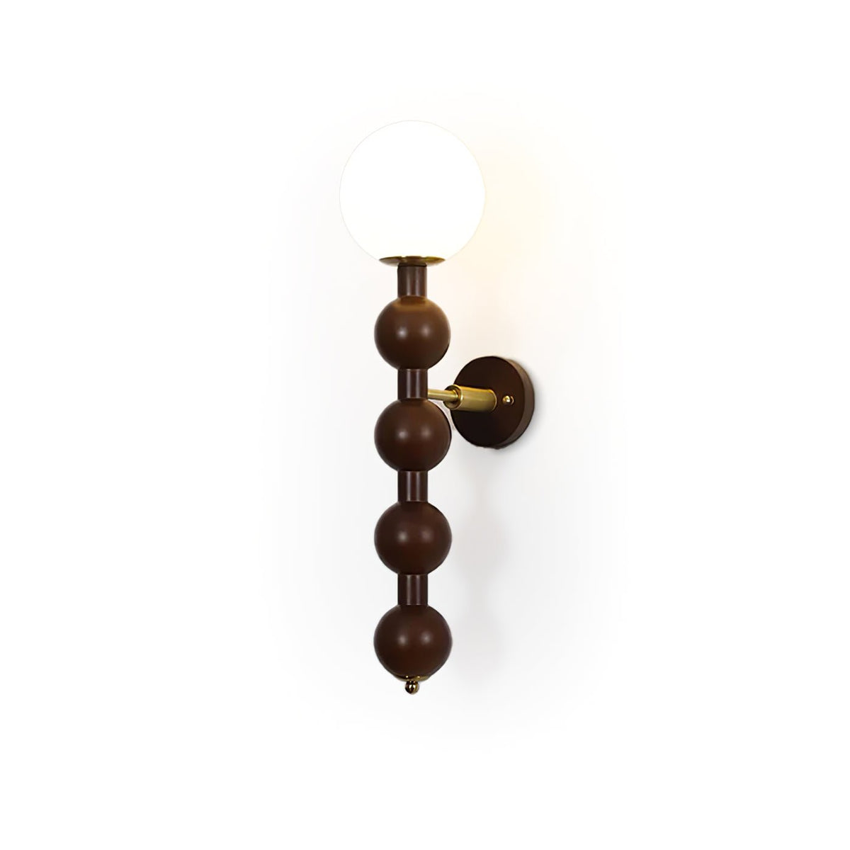 Olaeia moderne minimalistische wandlamp met bubbly houten glas