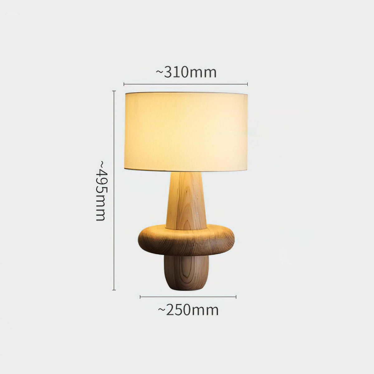 Ring minimalistisch Houten tafellamp