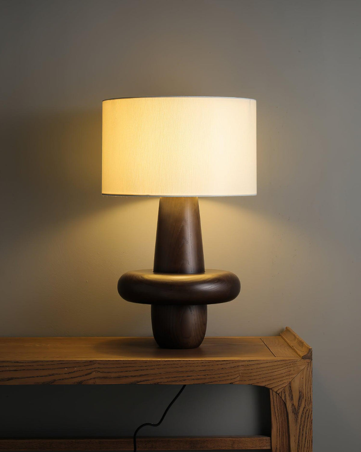 Ring minimalistisch Houten tafellamp