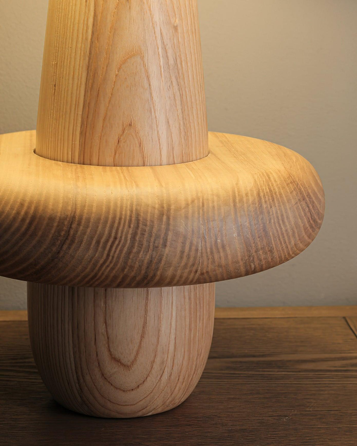 Ring minimalistisch Houten tafellamp