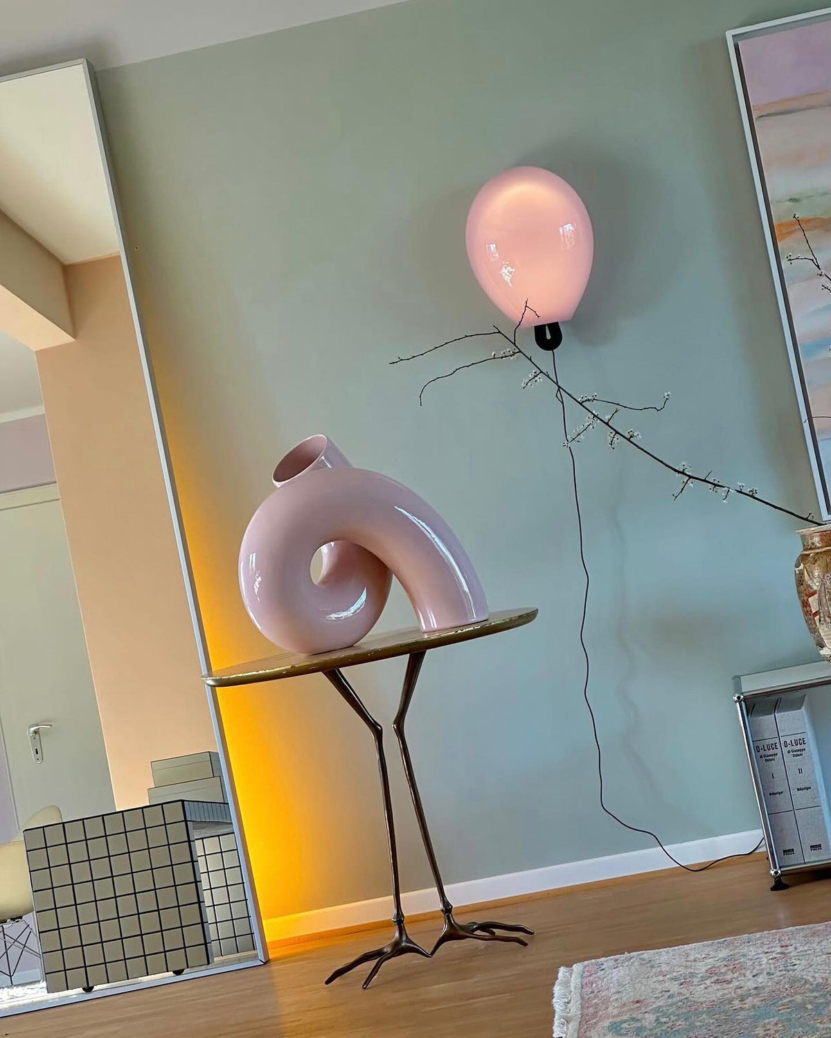 Lysolila Premium Noordse kunst glas wandlamp