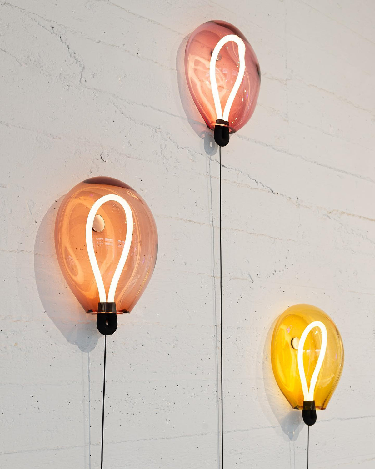 Lysolila Premium Noordse kunst glas wandlamp