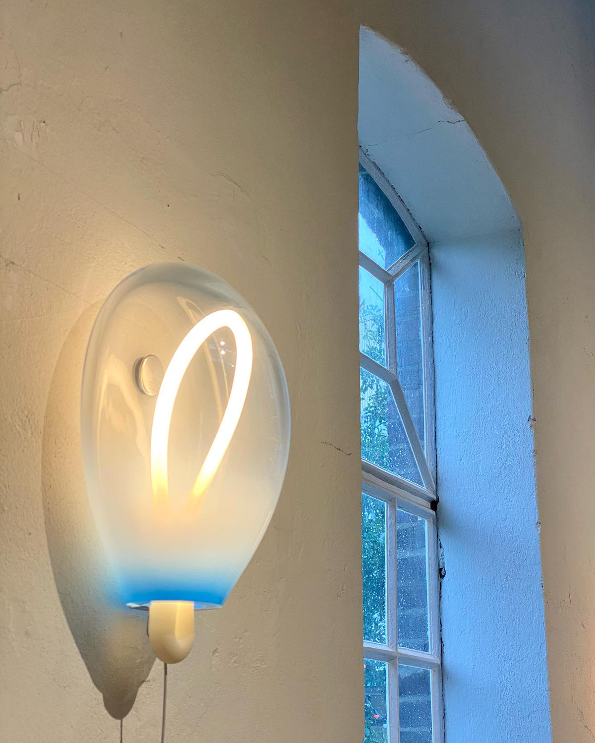 Lysolila Premium Noordse kunst glas wandlamp