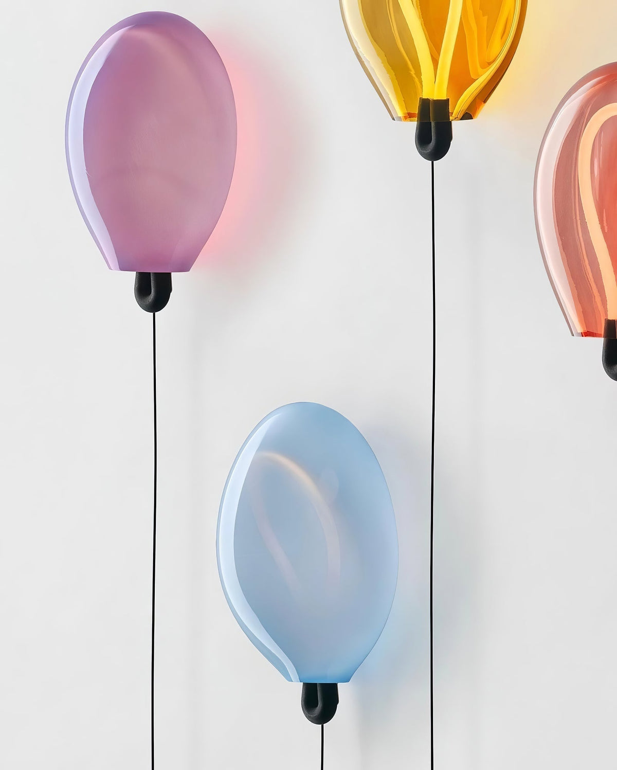 Lysolila Premium Noordse kunst glas wandlamp