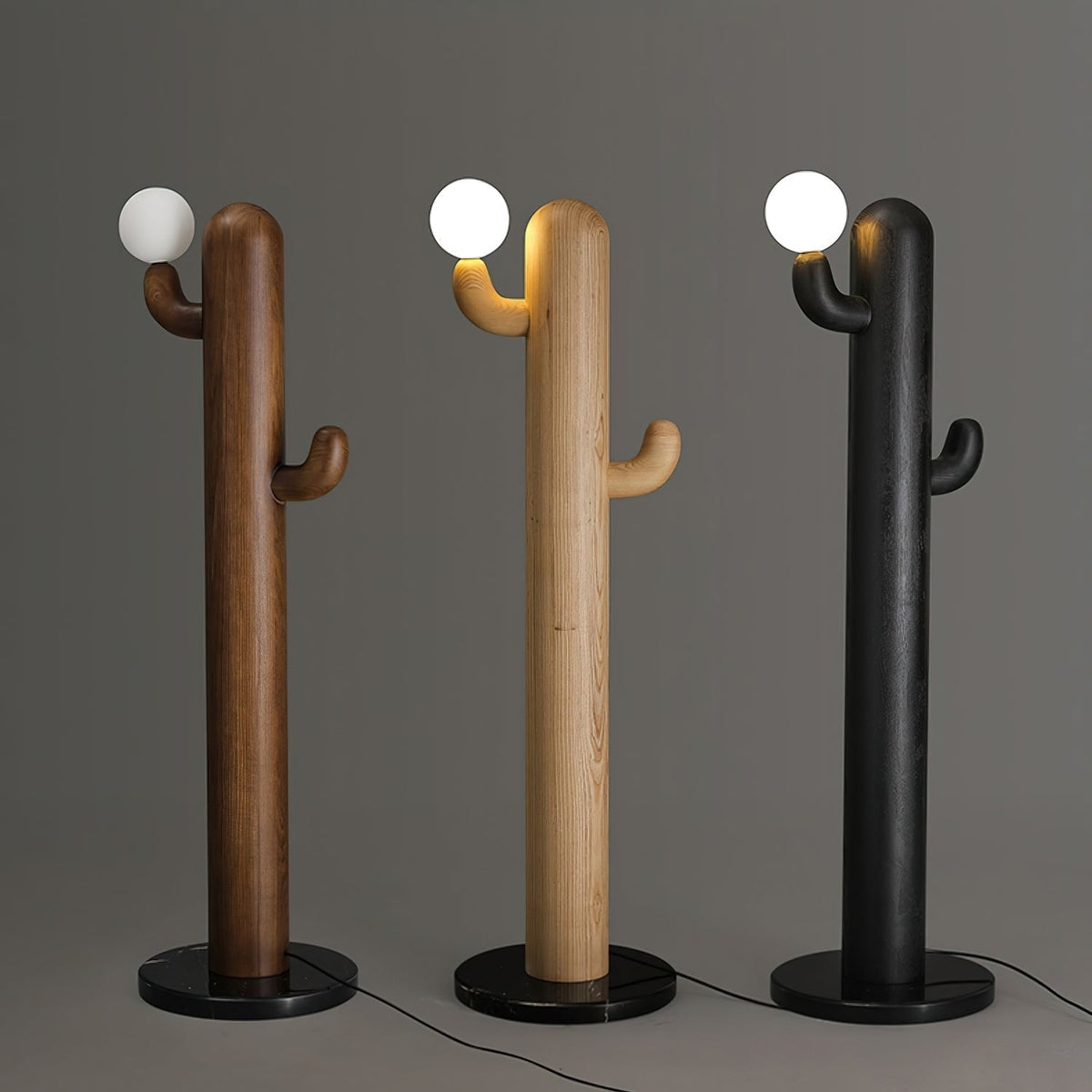 Blaze Cactus Houten vloerlamp