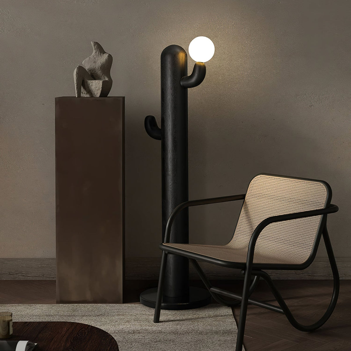 Blaze Cactus Houten vloerlamp