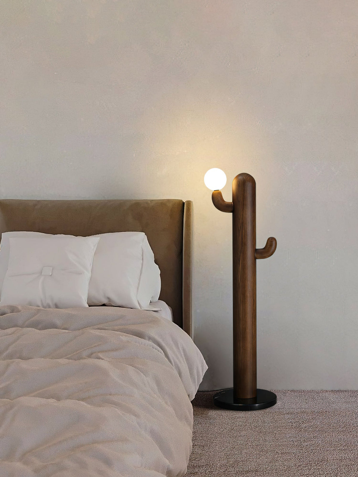 Blaze Cactus Houten vloerlamp