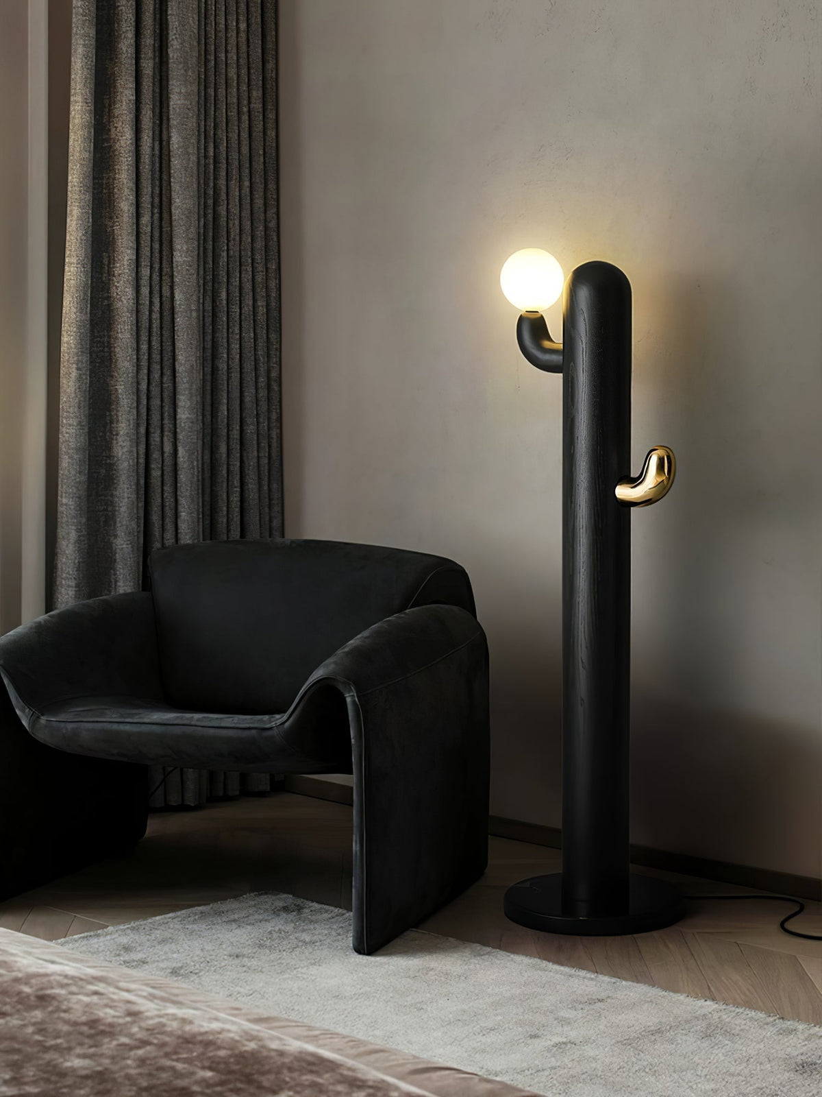 Blaze Cactus Houten vloerlamp